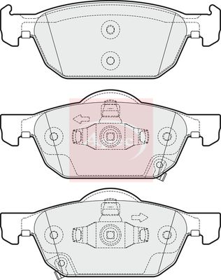 Apec PAD1692 Brake Pad Set, disc brake - 1