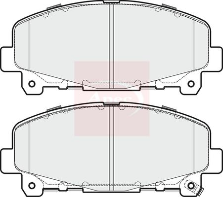 Apec PAD1693 Brake Pad Set, disc brake - 1