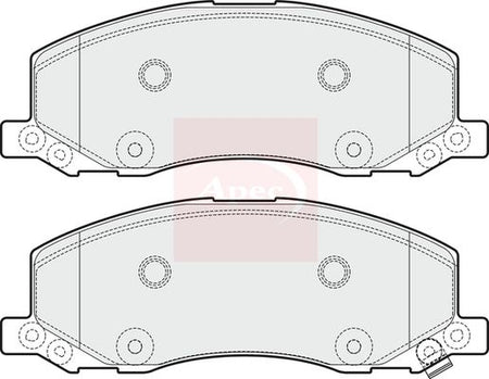 Apec PAD1696 Brake Pad Set, disc brake - 1