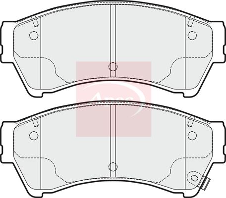 Apec PAD1698 Brake Pad Set, disc brake - 1