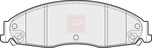 Apec PAD1702 Brake Pad Set, disc brake - 1
