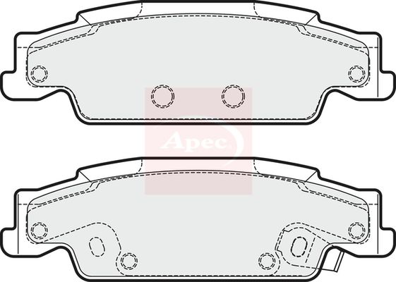 Apec PAD1703 Brake Pad Set, disc brake - 1