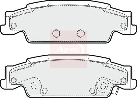 Apec PAD1703 Brake Pad Set, disc brake - 1