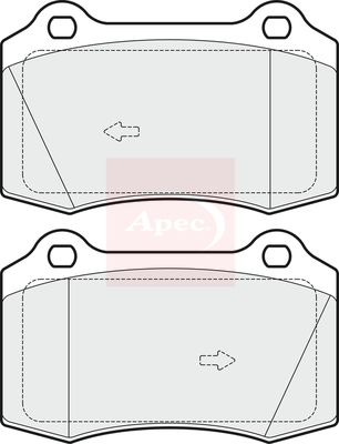 Apec PAD1704 Brake Pad Set, disc brake - 1