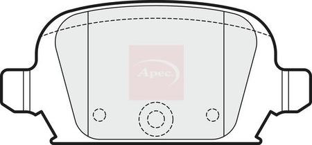 Apec PAD1705 Brake Pad Set, disc brake - 1