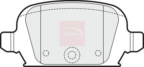 Apec PAD1705 Brake Pad Set, disc brake - 1