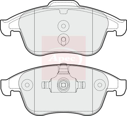 Apec PAD1708 Brake Pad Set, disc brake - 1