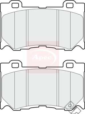 Apec PAD1709 Brake Pad Set, disc brake - 1
