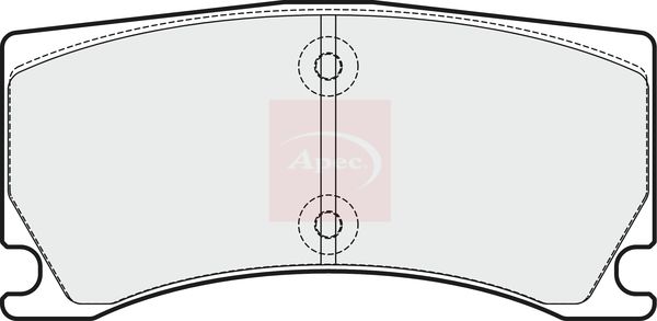 Apec PAD1712 Brake Pad Set, disc brake - 1