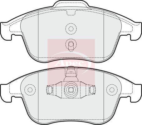 Apec PAD1713 Brake Pad Set, disc brake - 1