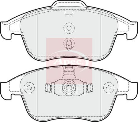 Apec PAD1713 Brake Pad Set, disc brake - 1