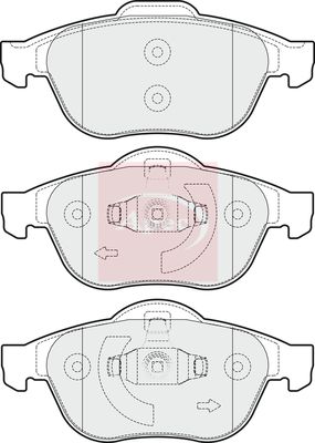 Apec PAD1715 Brake Pad Set, disc brake - 1
