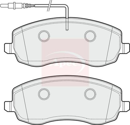 Apec PAD1717 Brake Pad Set, disc brake - 1