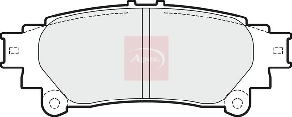 Apec PAD1718 Brake Pad Set, disc brake - 1