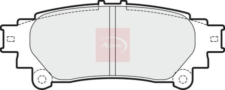 Apec PAD1718 Brake Pad Set, disc brake - 1
