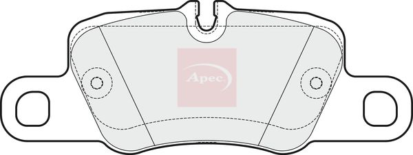 Apec PAD1725 Brake Pad Set, disc brake - 1