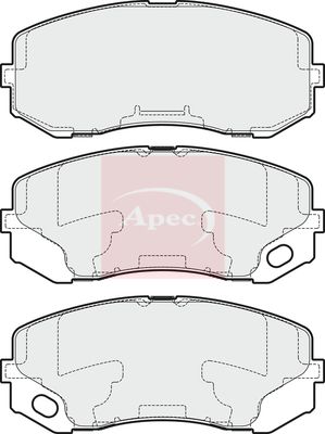 Apec PAD1726 Brake Pad Set, disc brake - 1