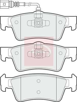 Apec PAD1727 Brake Pad Set, disc brake - 1