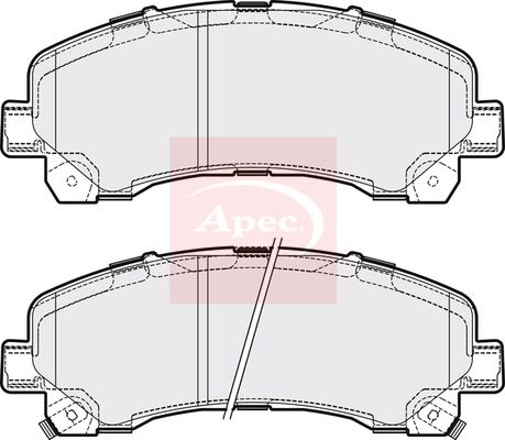 Apec PAD1736 Brake Pad Set, disc brake - 1