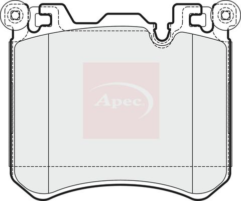 Apec PAD1738 Brake Pad Set, disc brake - 1