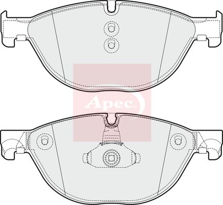 Apec PAD1739 Brake Pad Set, disc brake - 1
