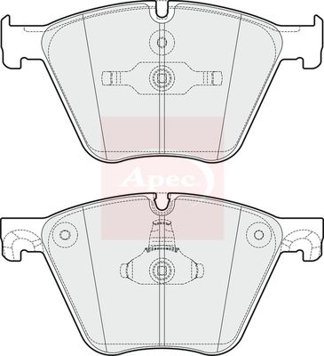 Apec PAD1744 Brake Pad Set, disc brake - 1
