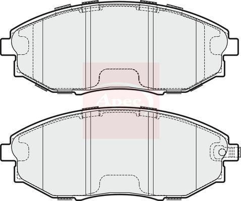 Apec PAD1745 Brake Pad Set, disc brake - 1