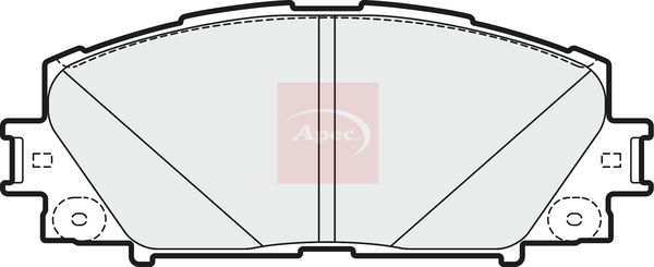 Apec PAD1748 Brake Pad Set, disc brake - 1