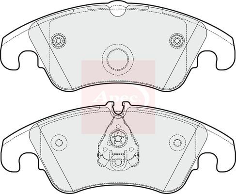 Apec PAD1749 Brake Pad Set, disc brake - 1