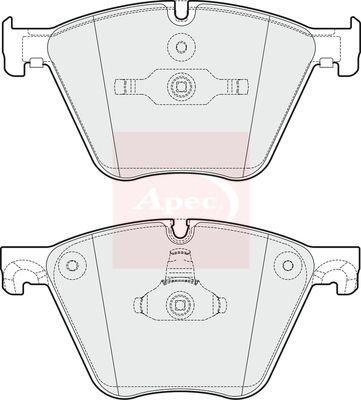 Apec PAD1750 Brake Pad Set, disc brake - 1
