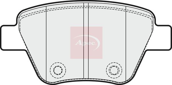 Apec PAD1751 Brake Pad Set, disc brake - 1