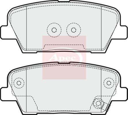 Apec PAD1753 Brake Pad Set, disc brake - 1