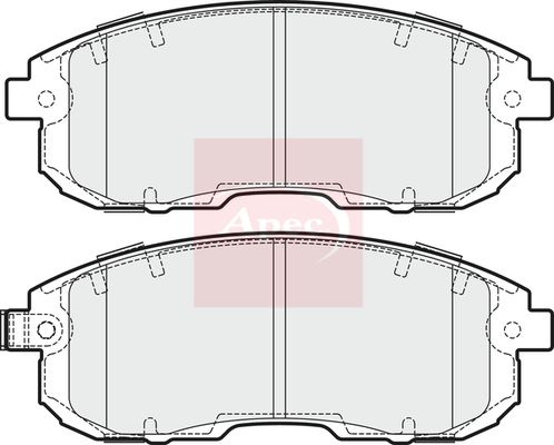 Apec PAD1756 Brake Pad Set, disc brake - 1