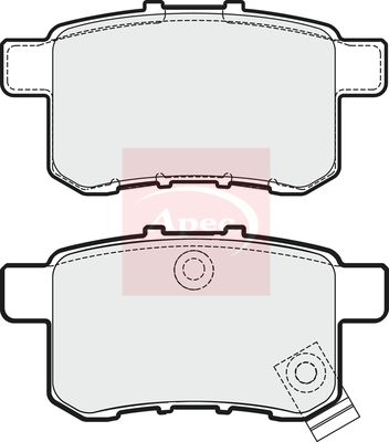 Apec PAD1763 Brake Pad Set, disc brake - 1