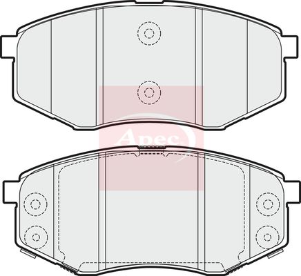 Apec PAD1767 Brake Pad Set, disc brake - 1