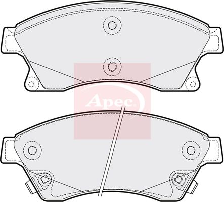 Apec PAD1771 Brake Pad Set, disc brake - 1