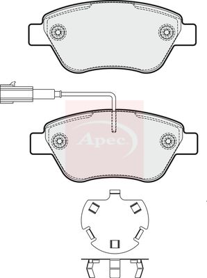Apec PAD1775 Brake Pad Set, disc brake - 1