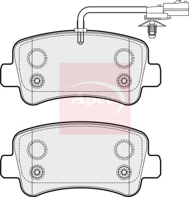 Apec PAD1781 Brake Pad Set, disc brake - 1