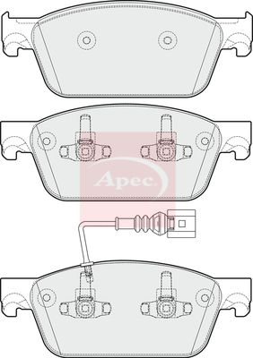 Apec PAD1782 Brake Pad Set, disc brake - 1