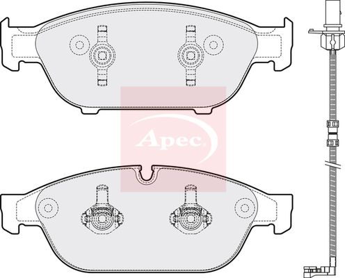 Apec PAD1784 Brake Pad Set, disc brake - 1