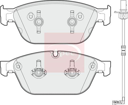 Apec PAD1785 Brake Pad Set, disc brake - 1