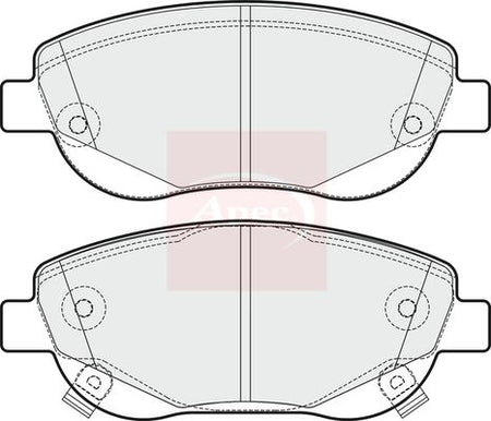 Apec PAD1788 Brake Pad Set, disc brake - 1