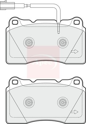 Apec PAD1790 Brake Pad Set, disc brake - 1