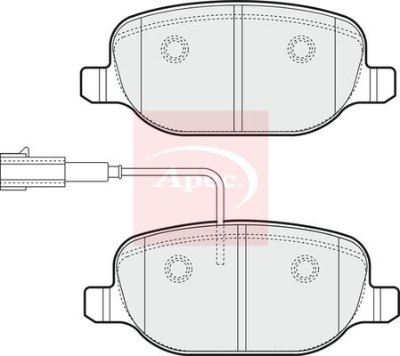 Apec PAD1791 Brake Pad Set, disc brake - 1