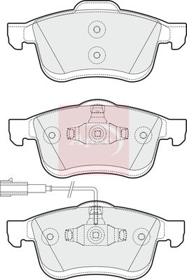 Apec PAD1793 Brake Pad Set, disc brake - 1