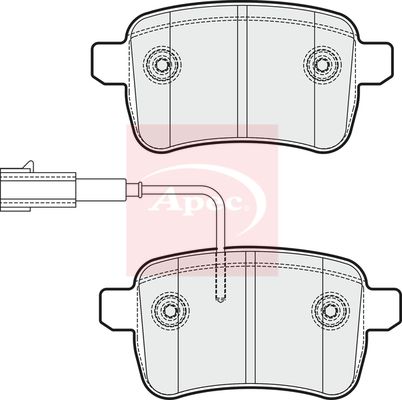 Apec PAD1798 Brake Pad Set, disc brake - 1