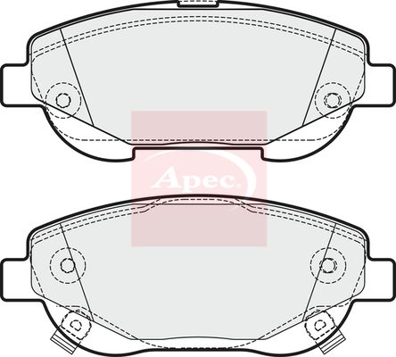 Apec PAD1808 Brake Pad Set, disc brake - 1