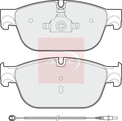 Apec PAD1809 Brake Pad Set, disc brake - 1