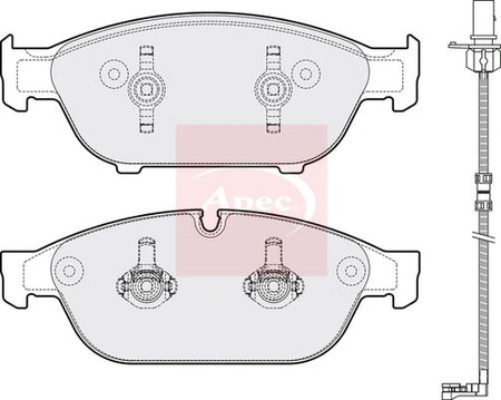 Apec PAD1810 Brake Pad Set, disc brake - 1