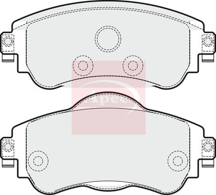 Apec PAD1813 Brake Pad Set, disc brake - 1